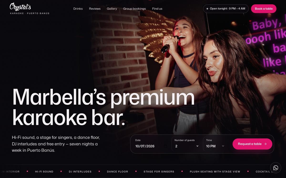 Startseite von crystalsbanus.com